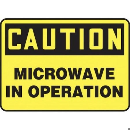 Accuform Radiation & Laser Sign, 7 in H x 10 in W, Dura-Plastic MRAD644XT